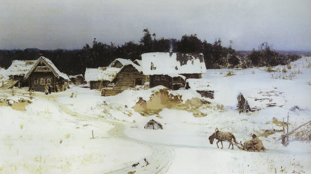 Зима. Картина В.Д.Поленова